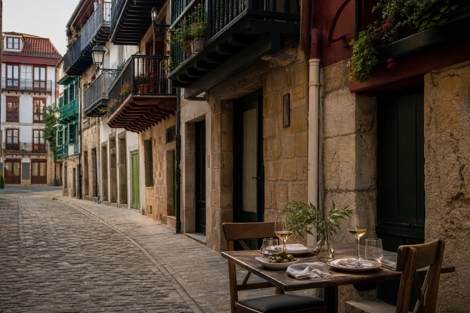 Una calle con carácter local en Hondarribia